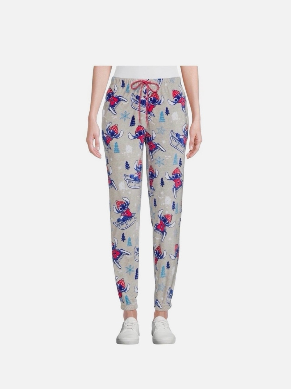 Women’s Holiday Disney Stitch Sleep Jogger Pants Size 4/6 (small)